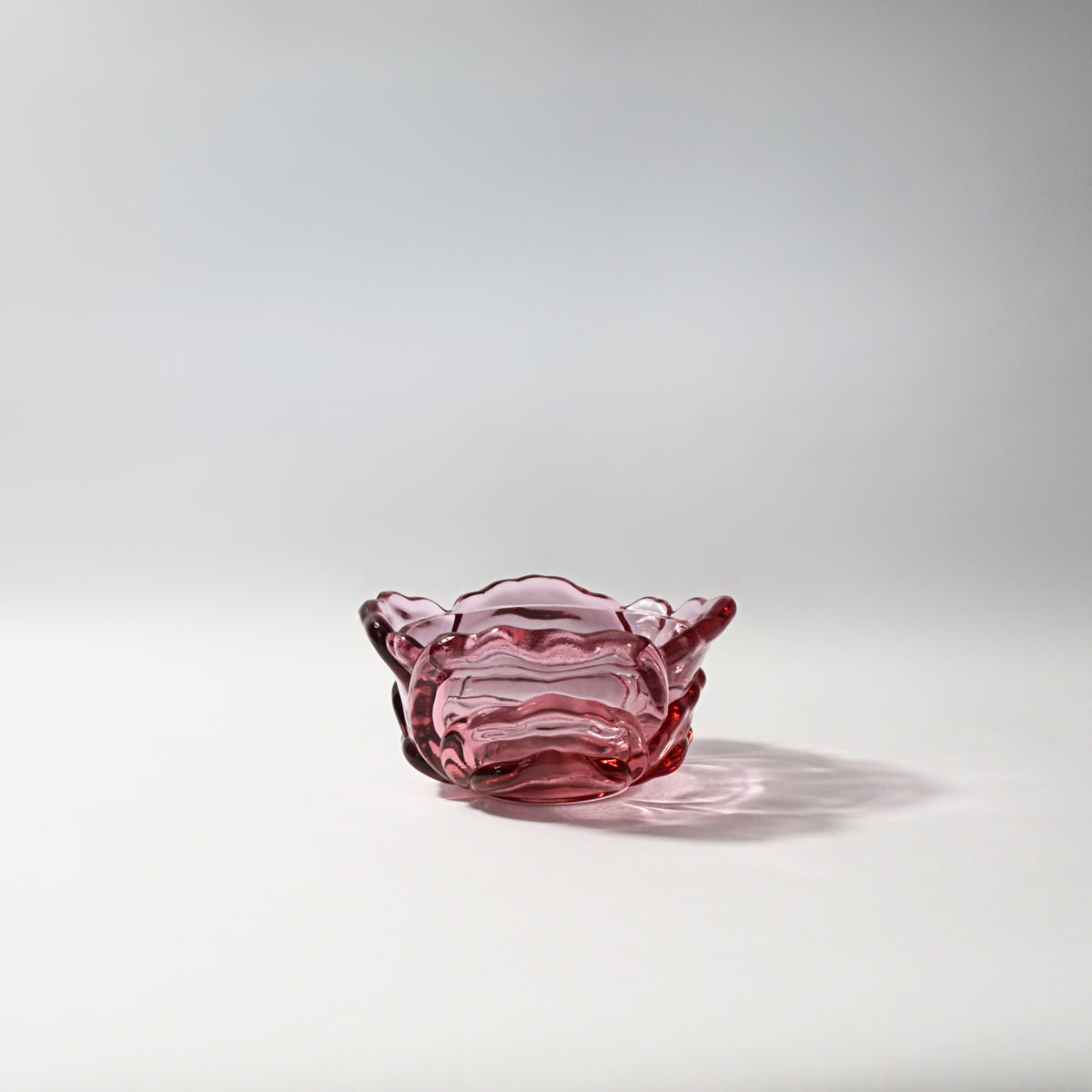 Fenton Purple Rose Dish