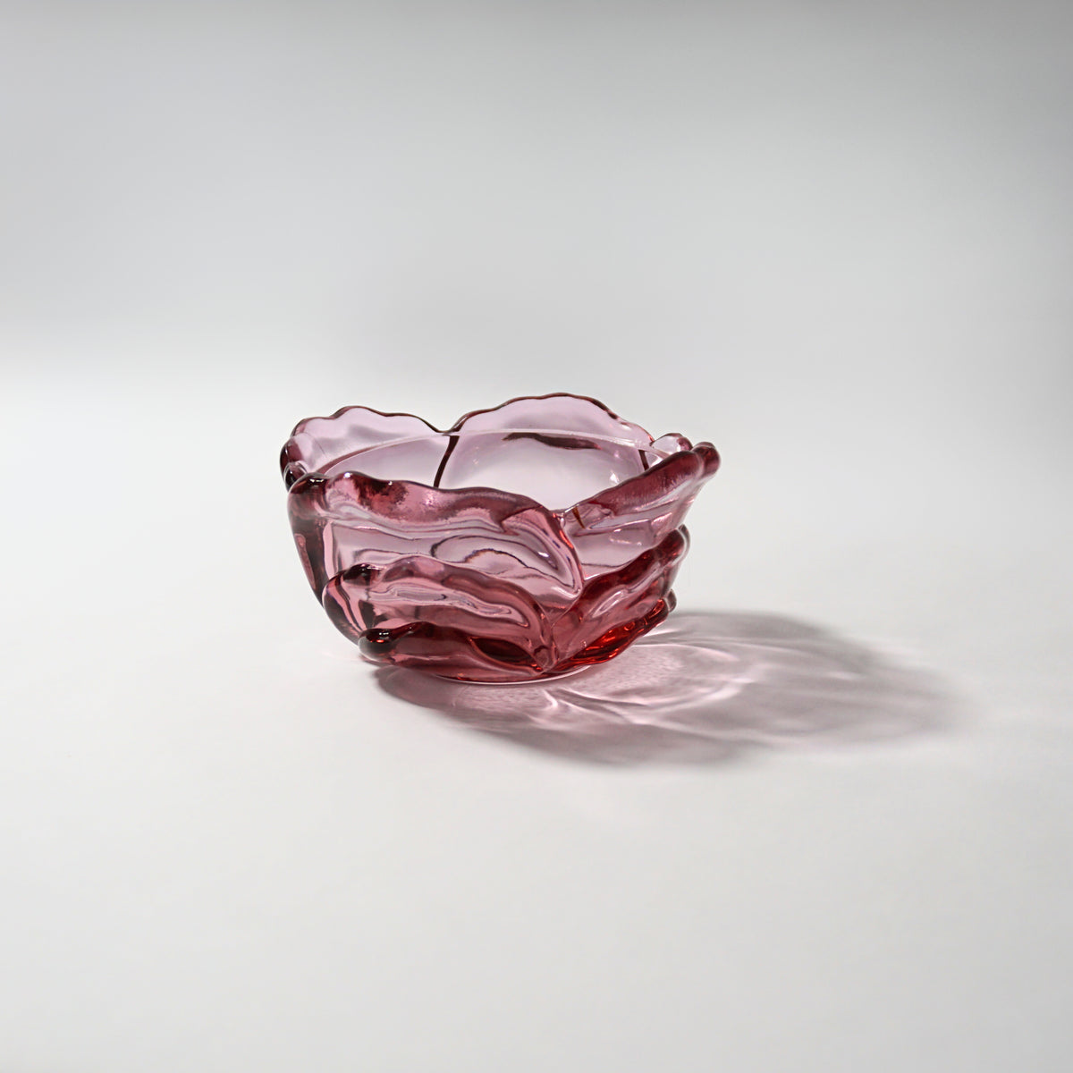Fenton Purple Rose Dish